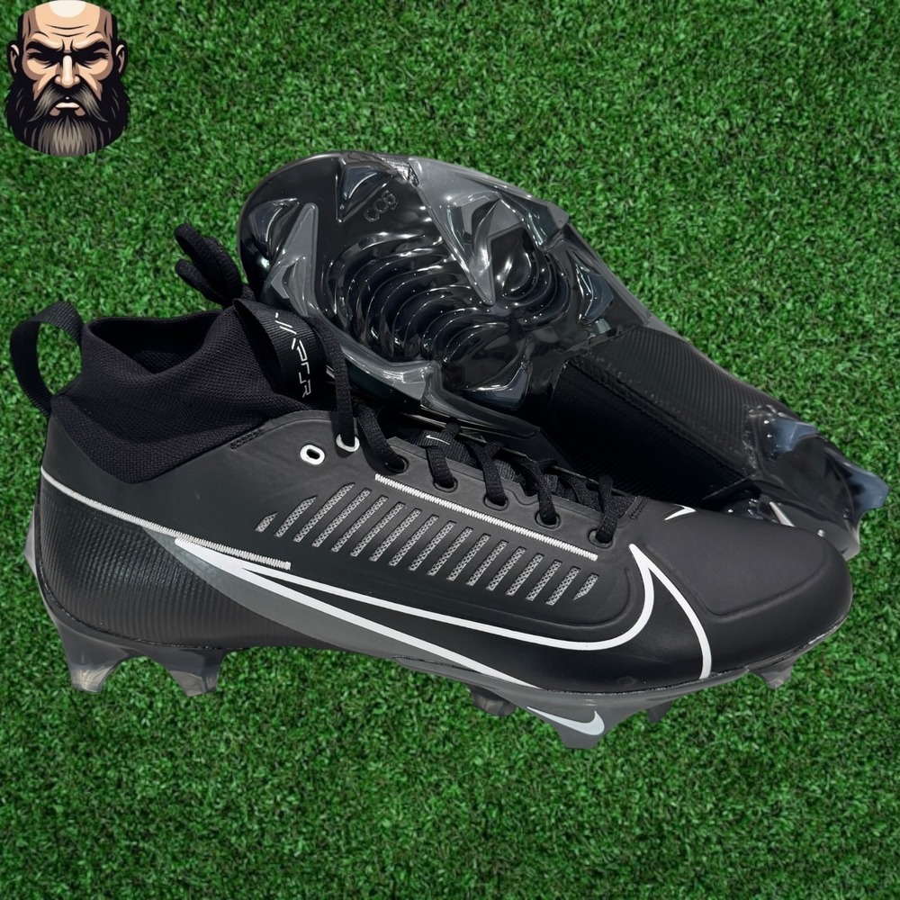 Nike Vapor Edge Pro 360 2 Black White Football Cleats DA5456-010 Men' Size 15